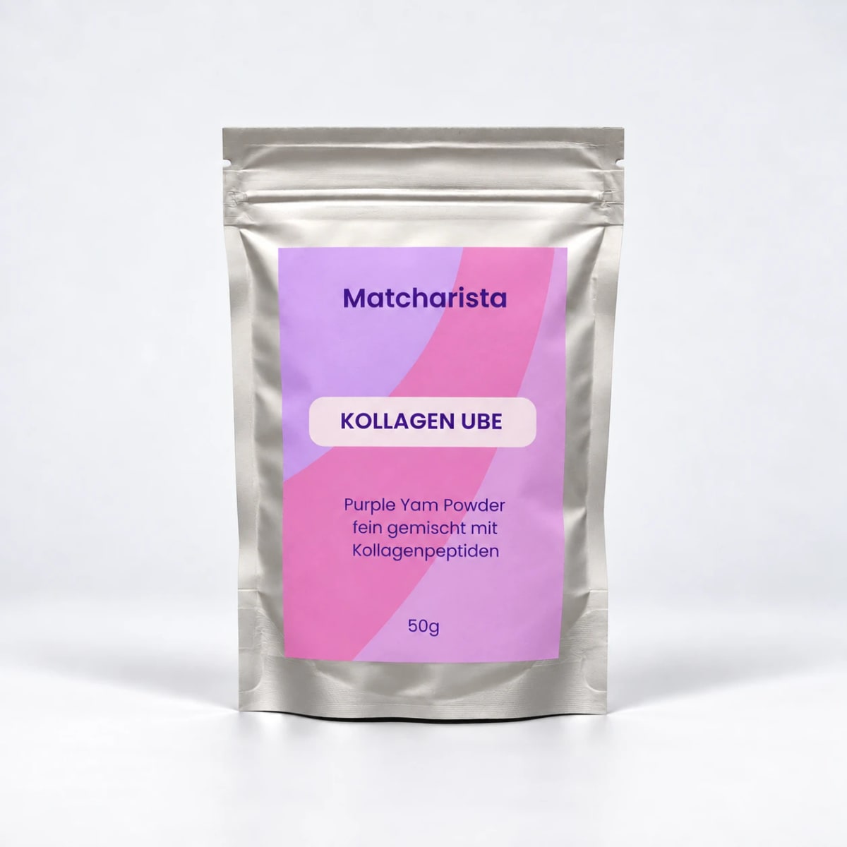 Kollagen Ube Pulver, 50 g Pouch: Purple Yam Powder mit Kollagenpeptiden